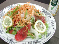 まぐろと水菜の中華風サラダ まぐろと水菜の中華風サラダ